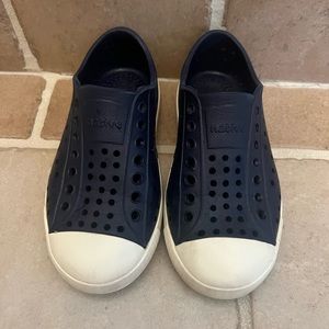 Native Kids Jefferson Navy Slip-On Shoes, Size 10